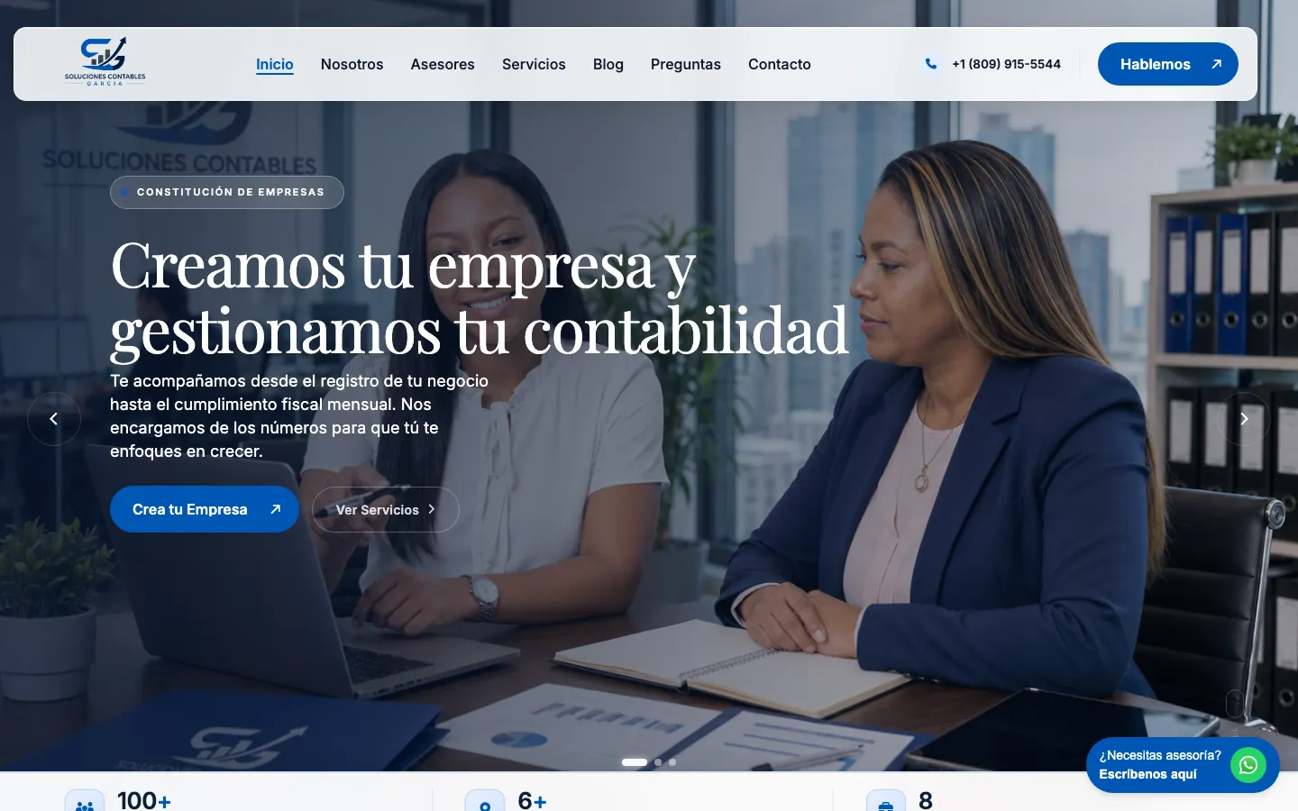 Portada del demo para firmas de contabilidad en escritorio